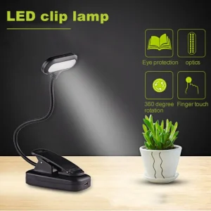Đèn 2023 Đèn LED Để Bàn USB Sạc Đèn Cắm Trại Kẹp Đèn Bàn Chiếu Sáng Ban Đêm Đọc Sách Nghiên Cứu Đèn Ngủ Chạy Bằng Pin - Hình 2