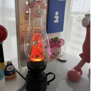 Đèn 2023 Vintage Đèn Ngủ Hoạt Hình Anime Flameless Đèn Trang Trí Dầu Hỏa Nến Có Nút Đèn Bàn Cho Phòng Ngủ Quà Tặng - Hình 2