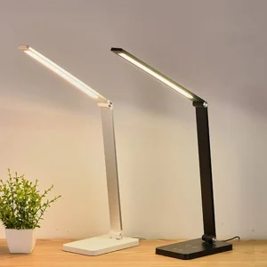Đèn 5 Chế Độ Chiếu Sáng Đèn LED Để Bàn Đế Sạc Không Dây Đèn LED Đọc Sách Độ Sáng Có Thể Điều Chỉnh Phòng Ngủ Đèn LED Để Bàn USB - Hình 2