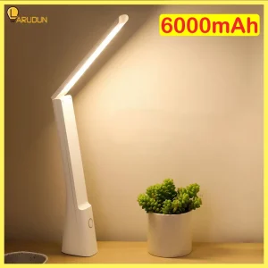 Đèn 6000mA Đèn Bàn LED Học Sinh Bảo Vệ Mắt Sạc Để Bàn Cảm Ứng Có Thể Gập Lại Trẻ Em Đọc Sách Đầu Giường Đèn Học Specia