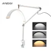 Đèn Andoer HD-M3X Đèn LED Video Hình Bán Nguyệt Ánh Sáng Lấp Đầy 3000K-6000K Có Thể Điều Chỉnh Độ Sáng Với C-Kẹp Để Bàn Gắn Chân Đèn Kim Loại