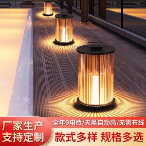 Đèn Ánh Sáng Bãi Cỏ Năng Lượng Mặt Trời Ngoài Trời Kính Chống Thấm Nước Ánh Sáng Biệt Thự Sân Lồng Đèn Di Động Trang Trí Sân Thượng Đèn Sàn