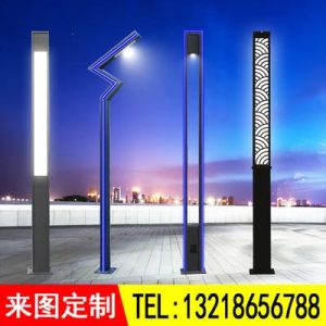 Đèn Ánh sáng cảnh quan sân vườn ngoài trời không thấm nước ánh sáng đường phố 3 mét vuông công viên ánh sáng ngoài trời sân vườn biệt thự ánh sáng nhôm hồ sơ