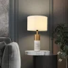 Đèn Ánh sáng sang trọng đá cẩm thạch để bàn cá tính đèn ngủ sáng tạo phong cách retro phòng ngủ trang trí hậu hiện đại đèn bàn nhỏ