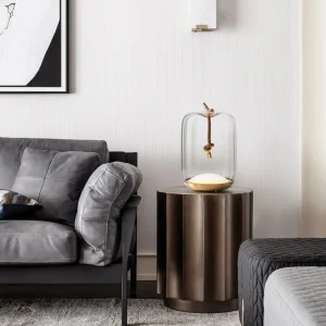 Đèn Bắc Âu Hiện Đại Đèn LED Để Bàn Phòng Khách Phòng Ngủ Đèn Bàn Học Deco Nhà Đèn Ngủ Thiết Kế Chụp Đèn Thủy Tinh Để Bàn - Hình 2