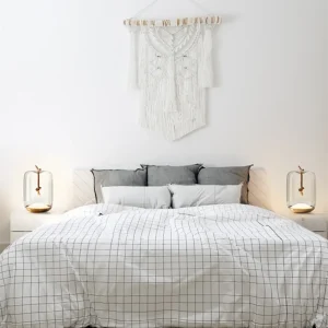 Đèn Bắc Âu Hiện Đại Đèn LED Để Bàn Phòng Khách Phòng Ngủ Đèn Bàn Học Deco Nhà Đèn Ngủ Thiết Kế Chụp Đèn Thủy Tinh Để Bàn - Hình 3