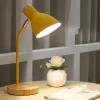 Đèn Bắc Âu Hiện Đại Đơn Giản Bằng Gỗ Để Bàn Phòng Ngủ Đèn Ngủ Sáng Tạo Bàn Đọc Sách Bảo Vệ Mắt Vòi Để Bàn