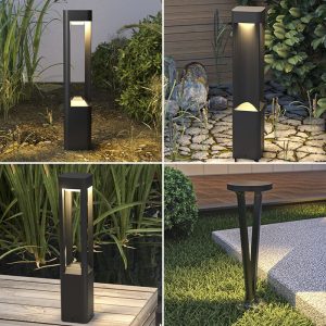 Đèn Bãi Cỏ Đèn Ngoài Trời Chống Thấm Nước Sân Vườn Biệt Thự Điện Bãi Cỏ Đèn Cắm Đất Đèn Sân Vườn Cộng Đồng Led Đơn Giản Phong Cảnh Đèn - Hình 4