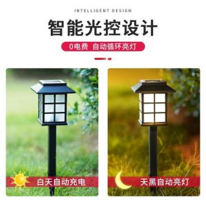 Đèn Bãi Cỏ Năng Lượng Mặt Trời Đèn Trang Trí Sân Vườn Cắm Đèn Phong Cảnh Led Chống Nước Ngoài Trời Nhiều Màu Sắc Sân Vườn Đèn Đường Nhỏ Đèn Ngủ - Hình 3