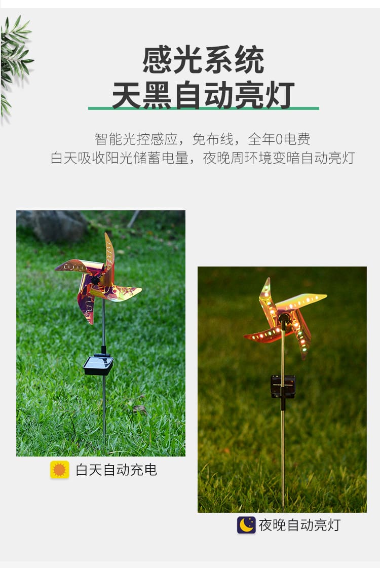 Đèn Bán buôn cối xay gió năng lượng mặt trời Đèn Symphony phong cảnh sân vườn không khí Đèn đa chế độ công tắc thông minh cắm đất Đèn bãi cỏ Đèn - Hình 4 Đèn Bán buôn cối xay gió năng lượng mặt trời Đèn Symphony phong cảnh sân vườn không khí Đèn đa chế độ công tắc thông minh cắm đất Đèn bãi cỏ Đèn - Hình 4