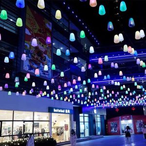 Đèn Bán buôn Đèn led lưới rừng đỏ thở Đèn phát sáng đầy màu sắc gradient màu khách sạn Đèn sân trang trí cắm trại Đèn - Hình 2