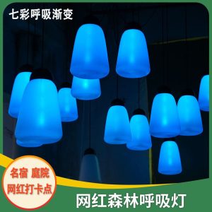 Đèn Bán buôn Đèn led lưới rừng đỏ thở Đèn phát sáng đầy màu sắc gradient màu khách sạn Đèn sân trang trí cắm trại Đèn - Hình 3