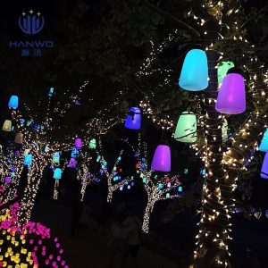 Đèn Bán buôn Đèn led lưới rừng đỏ thở Đèn phát sáng đầy màu sắc gradient màu khách sạn Đèn sân trang trí cắm trại Đèn - Hình 4