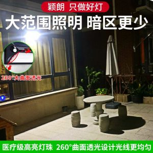 Đèn Bán buôn Đèn tường năng lượng mặt trời sân ngoài trời trong nhà ngoài trời nhà biệt thự cửa cửa cả hai mặt của bức tường cảm ứng cơ thể con người - Hình 2