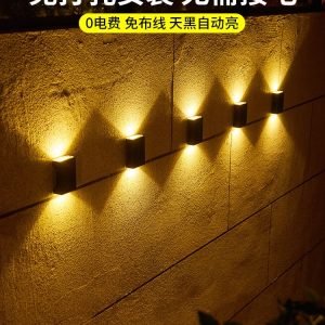 Đèn Bán Buôn Năng Lượng Mặt Trời Đèn Cảnh Quan Ngoài Trời Sân Vườn Ngoài Trời Không Thấm Nước Khí Quyển Trang Trí Treo Tường Sân Thượng Tường Ngoài Ban Công Rửa