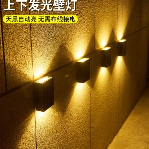 Đèn Bán Buôn Năng Lượng Mặt Trời Đèn Cảnh Quan Ngoài Trời Sân Vườn Ngoài Trời Không Thấm Nước Khí Quyển Trang Trí Treo Tường Sân Thượng Tường Ngoài Ban Công Rửa - Hình 4