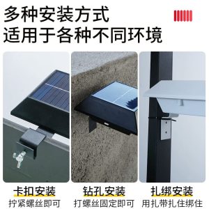 Đèn Bán Buôn Năng Lượng Mặt Trời Đèn Tường Ngoài Trời Chiếu Sáng Sân Vườn Đèn Hộ Gia Đình Chống Nước B & B Biển Hiệu Sân Vườn Đèn Trang Trí Bọc - Hình 2