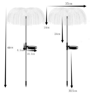 Đèn bán buôn năng lượng mặt trời sứa Đèn bãi cỏ Đèn vườn Đèn năng lượng mặt trời Đèn ngoài trời đêm nhỏ Đèn sàn khí quyển Đèn - Hình 4