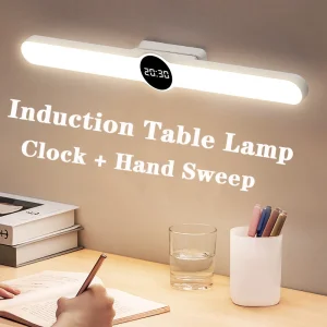 Đèn Bàn Cảm Ứng Đồng Hồ LED Nghiên Cứu Đọc Từ USB Di Động Mờ Phòng Ngủ Văn Phòng Đầu Giường Để Bàn