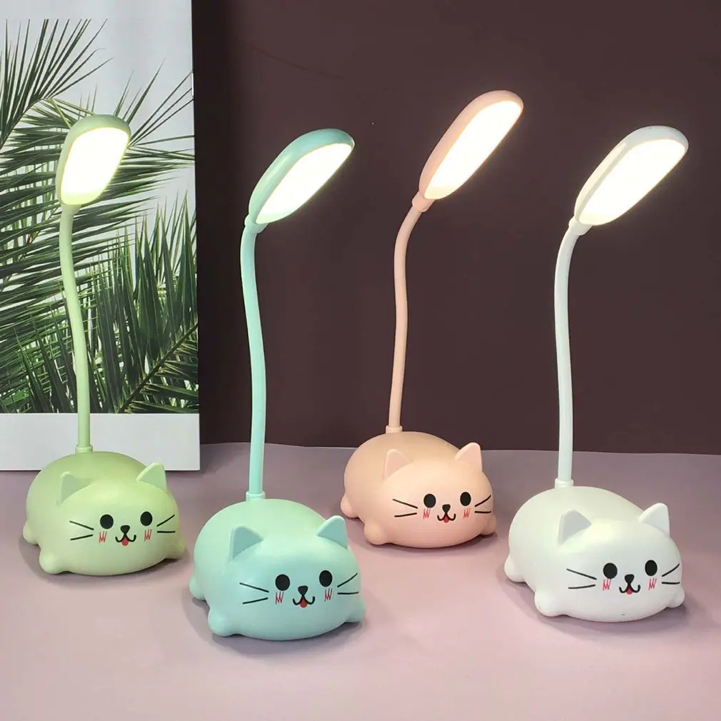 Đèn bàn có thể điều chỉnh Hoạt hình Mèo dễ thương Đèn ngủ USB Đèn LED sạc để bàn Bảo vệ mắt trẻ em Đèn bàn trắng ấm Đèn bàn có thể điều chỉnh Hoạt hình Mèo dễ thương Đèn ngủ USB Đèn LED sạc để bàn Bảo vệ mắt trẻ em Đèn bàn trắng ấm