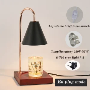 Đèn Bàn Đèn Xông Phòng Retro Nóng Chảy Đèn Sáp Có Hẹn Giờ Giáng Sinh Hiện Đại Trang Trí Nến Ấm Đèn Để Bàn Tâm Trạng Ánh Sáng - Hình 4