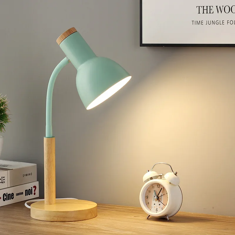 Đèn Bàn Gỗ Bắc Âu Sáng Tạo Flex Để Bàn Nghệ Thuật LED Đơn Giản E27 Đèn/Bảo Vệ Mắt Đọc Sách & Phòng Ngủ Nhà đầu Giường Chiếu Sáng - Hình 2 Đèn Bàn Gỗ Bắc Âu Sáng Tạo Flex Để Bàn Nghệ Thuật LED Đơn Giản E27 Đèn/Bảo Vệ Mắt Đọc Sách & Phòng Ngủ Nhà đầu Giường Chiếu Sáng - Hình 2