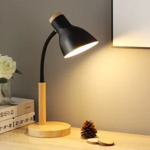 Đèn Bàn Gỗ Bắc Âu Sáng Tạo Flex Để Bàn Nghệ Thuật LED Đơn Giản E27 Đèn/Bảo Vệ Mắt Đọc Sách & Phòng Ngủ Nhà đầu Giường Chiếu Sáng