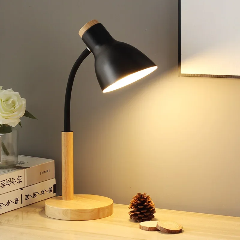 Đèn Bàn Gỗ Bắc Âu Sáng Tạo Flex Để Bàn Nghệ Thuật LED Đơn Giản E27 Đèn/Bảo Vệ Mắt Đọc Sách & Phòng Ngủ Nhà đầu Giường Chiếu Sáng Đèn Bàn Gỗ Bắc Âu Sáng Tạo Flex Để Bàn Nghệ Thuật LED Đơn Giản E27 Đèn/Bảo Vệ Mắt Đọc Sách & Phòng Ngủ Nhà đầu Giường Chiếu Sáng