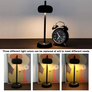 Đèn Bàn Không Dây Đèn LED Sạc Để Bàn Cảm Ứng Đèn Ngủ 3 Cấp Độ Mờ Đèn LED Để Bàn Cho Phòng Ngủ Quán Bar Nhà Hàng - Hình 2