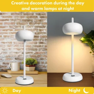 Đèn Bàn Không Dây Đèn LED Sạc Để Bàn Cảm Ứng Đèn Ngủ 3 Cấp Độ Mờ Đèn LED Để Bàn Cho Phòng Ngủ Quán Bar Nhà Hàng - Hình 3