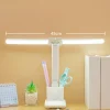 Đèn bàn LED có giá đỡ bút Giá đỡ điện thoại đôi cho tủ đầu giường văn phòng