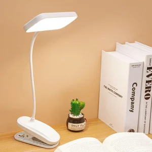 Đèn bàn linh hoạt 360° có kẹp Đèn bàn LED làm mờ vô cấp Đèn ngủ đầu giường có thể sạc lại để đọc sách học tập, làm việc văn phòng - Hình 2