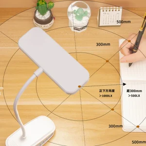 Đèn bàn linh hoạt 360° có kẹp Đèn bàn LED làm mờ vô cấp Đèn ngủ đầu giường có thể sạc lại để đọc sách học tập, làm việc văn phòng - Hình 4
