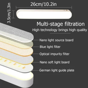 Đèn Bàn Máy Tính LED USB Đèn Bàn Văn Phòng Nghiên Cứu Đèn Đọc Sách Từ Phòng Ngủ Đầu Giường Điều Khiển Từ Xa Cảm Ứng Đèn Ngủ - Hình 4