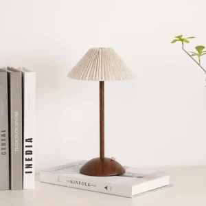 Đèn Bàn Nhỏ Có Thể Sạc Lại Đèn LED Di Động Để Bàn Bóng Vải Tối Giản Đầu Giường Ánh Sáng Cho Nhà Hàng Phòng Ngủ Quán Cà Phê - Hình 2