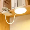 Đèn bàn sạc USB có thể kẹp có thể đứng đọc sách Đèn ngủ LED để bàn 3 chế độ Mờ bảo vệ mắt
