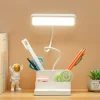 Đèn Bàn Sạc USB Đèn LED Để Bàn Văn Phòng Nghiên Cứu Bàn Đọc Sách Đèn Ngủ Có Bút Chức Năng Giữ Điện Thoại