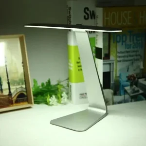 Đèn bàn siêu mỏng Mac Style 28 đèn LED 3 chế độ Công tắc cảm ứng làm mờ, đọc sách gấp bàn USB Đèn ngủ tích hợp pin - Hình 2