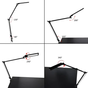 Đèn bàn xoay tay LED có thể điều chỉnh với chức năng hẹn giờ tắt và điều chỉnh độ sáng với 4 chế độ màu chiếu sáng cho văn phòng tại nhà nơi làm việc - Hình 4