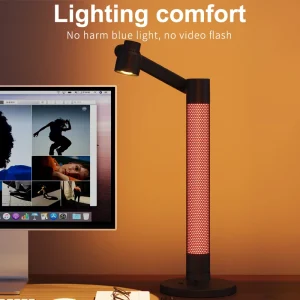 Đèn Bảo Vệ Mắt Tuya Ứng Dụng Thông Minh Không Khí Đèn Bàn Để Bàn Đèn Đọc Sách Wifi Đầu Giường Đèn Ngủ LED Xoay Được Để Bàn - Hình 4