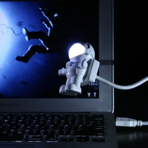 Đèn Bóng Đèn Led Đèn Để Bàn Đèn Đọc Sách Thời Trang Mới Mới Lạ Lãng Mạn Cho Bé Cổng USB Dc Nhựa Núm Công Tắc Nêm Đêm Cắm Phi Hành Gia - Hình 2