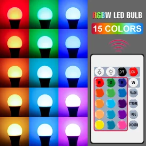 Đèn Bóng đèn LED mờ E27 có điều khiển từ xa Đèn chùm Led thân thiện với môi trường Không có bức xạ cho phòng ngủ gia đình Phòng khách - Hình 2