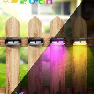 Đèn bước năng lượng mặt trời Đèn LED hàng rào Tường ánh sáng sân vườn ngoài trời Đèn tường sân vườn Đèn đường mòn Bước ánh sáng - Hình 2