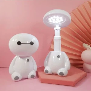 Đèn C5 Lớn Trắng Để Bàn Sạc Đèn Bàn Học LED Bảo Vệ Mắt Đèn Ngủ Trẻ Em Hoạt Hình Gấp Quà Tặng Đèn - Hình 2