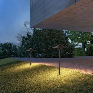 Đèn cắm cỏ hình nấm đơn giản Biệt thự sân vườn Vùng đất nổi tiếng Plug-in Lawn Light LED Đèn sân vườn ngoài trời hiện đại Chống thấm nước - Hình 3