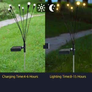 Đèn cắm đom đóm năng lượng mặt trời Đèn sân vườn ngoài trời năng lượng mặt trời Đèn trang trí Đèn năng lượng mặt trời Đèn đom đóm