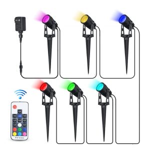 Đèn cắm ngoài trời nhiều màu sắc từ một đến bốn Xuất khẩu Đèn cây không thấm nước 3W bằng nhôm cảnh quan Đèn sân vườn bắn Đèn cỏ cây - Hình 2