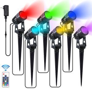 Đèn cắm ngoài trời nhiều màu sắc từ một đến bốn Xuất khẩu Đèn cây không thấm nước 3W bằng nhôm cảnh quan Đèn sân vườn bắn Đèn cỏ cây