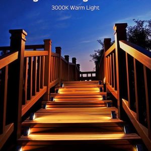 Đèn Cảm ứng hiện đại 3W5WIP65 Đèn sân vườn cảm biến chuyển động chống thấm nước không dây Đèn tường cầu thang phát sáng năng lượng mặt trời - Hình 3