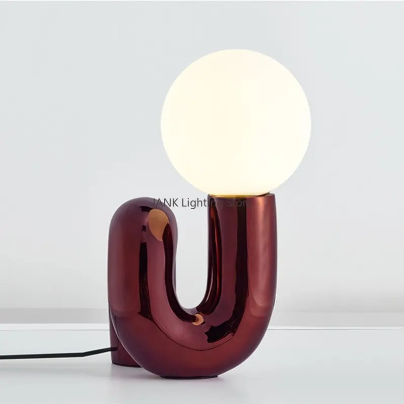 Đèn Cao Cấp Thiết Kế Mẫu Mới Nhựa Đỏ Xanh Đèn LED Để Bàn Bóng Thủy Tinh Phòng Ngủ Đầu Giường Để Bàn Phòng Trẻ Em Đèn Trang Trí - Hình 3 Đèn Cao Cấp Thiết Kế Mẫu Mới Nhựa Đỏ Xanh Đèn LED Để Bàn Bóng Thủy Tinh Phòng Ngủ Đầu Giường Để Bàn Phòng Trẻ Em Đèn Trang Trí - Hình 3